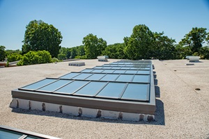 90 VELUX Modular Skylights on Rooftop