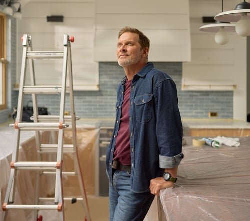 Homeowner thinks about Eco-friendly home remodeling project in kitchen