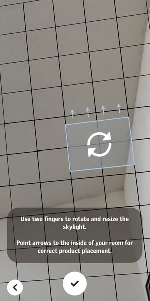 Visualizer app - skylight rotate and resize screen