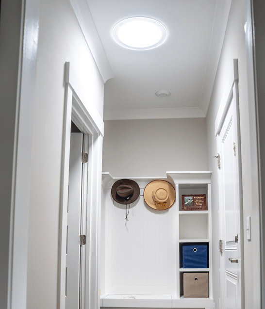 Natural Light Tubular Skylights Bring natural light into dark areas of a seniors home