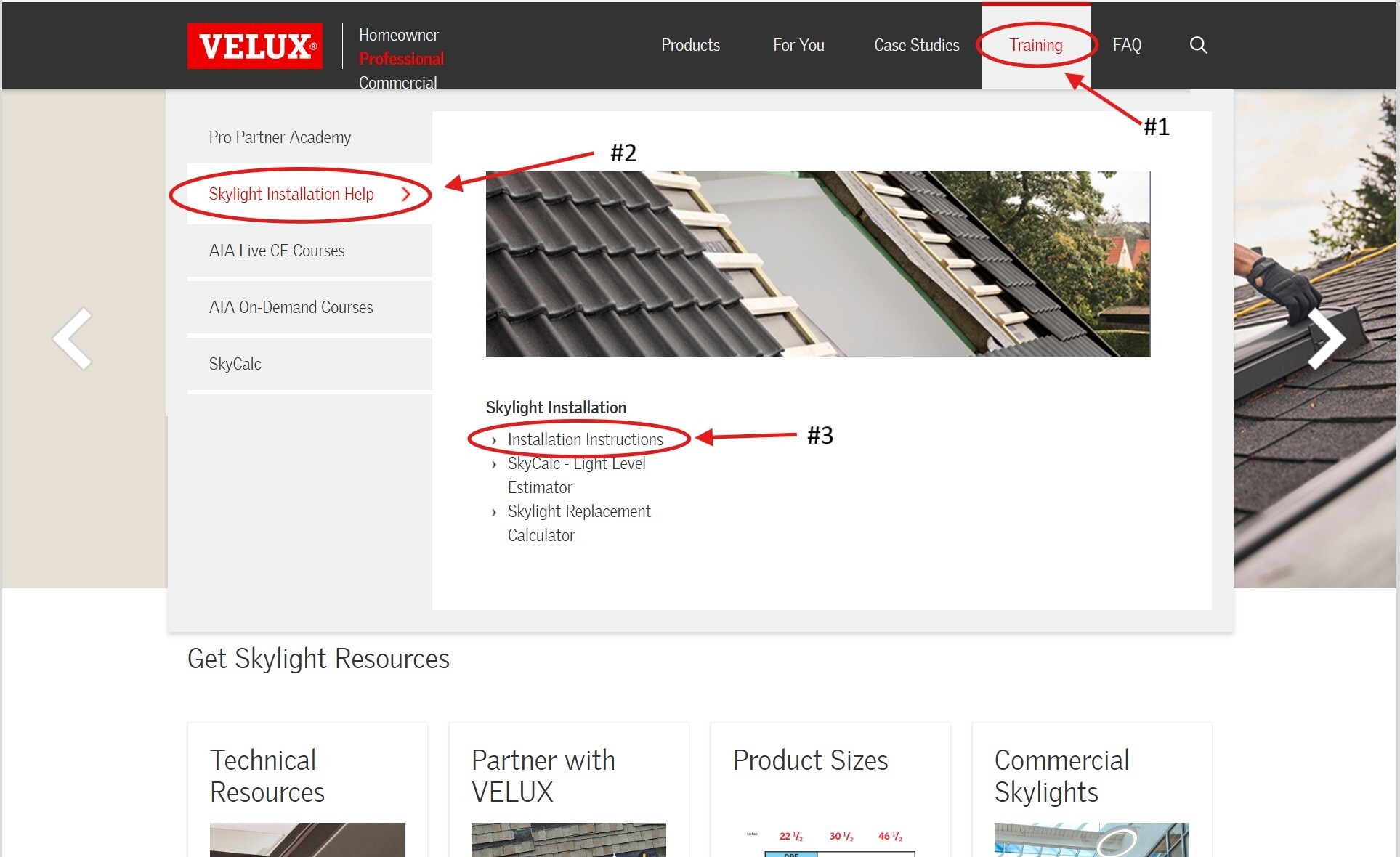 VELUX installation instructions