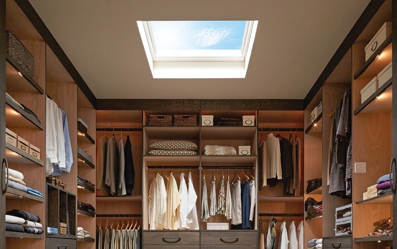 skylight in closet