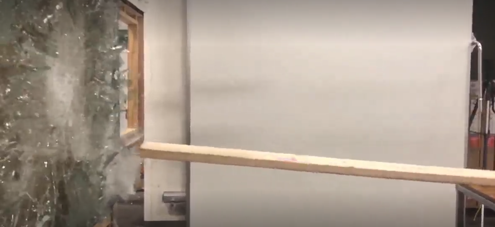 second impact of 2'X4' as part of cycle pressure testing