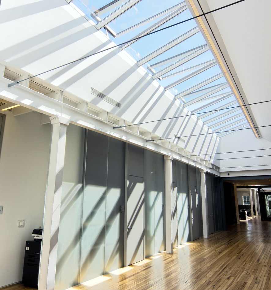 A Modular skylight system in an eco-friendly luxury home
