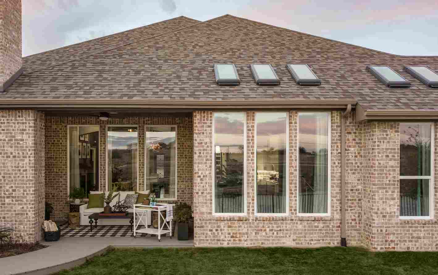 A newer home that could benefit from eco-friendly home renovation projects.